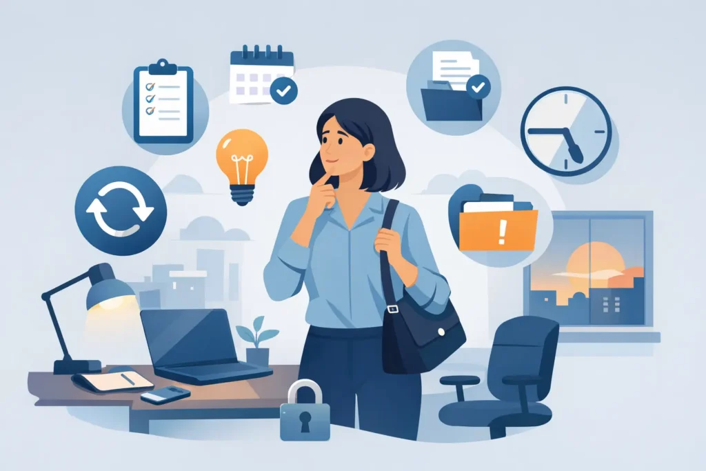 8 Essential Questions Before Leaving Work