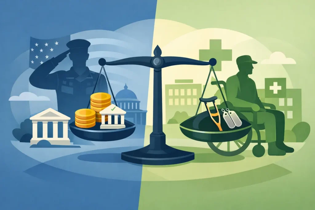Military Pension Versus VA Disability: Key Differences